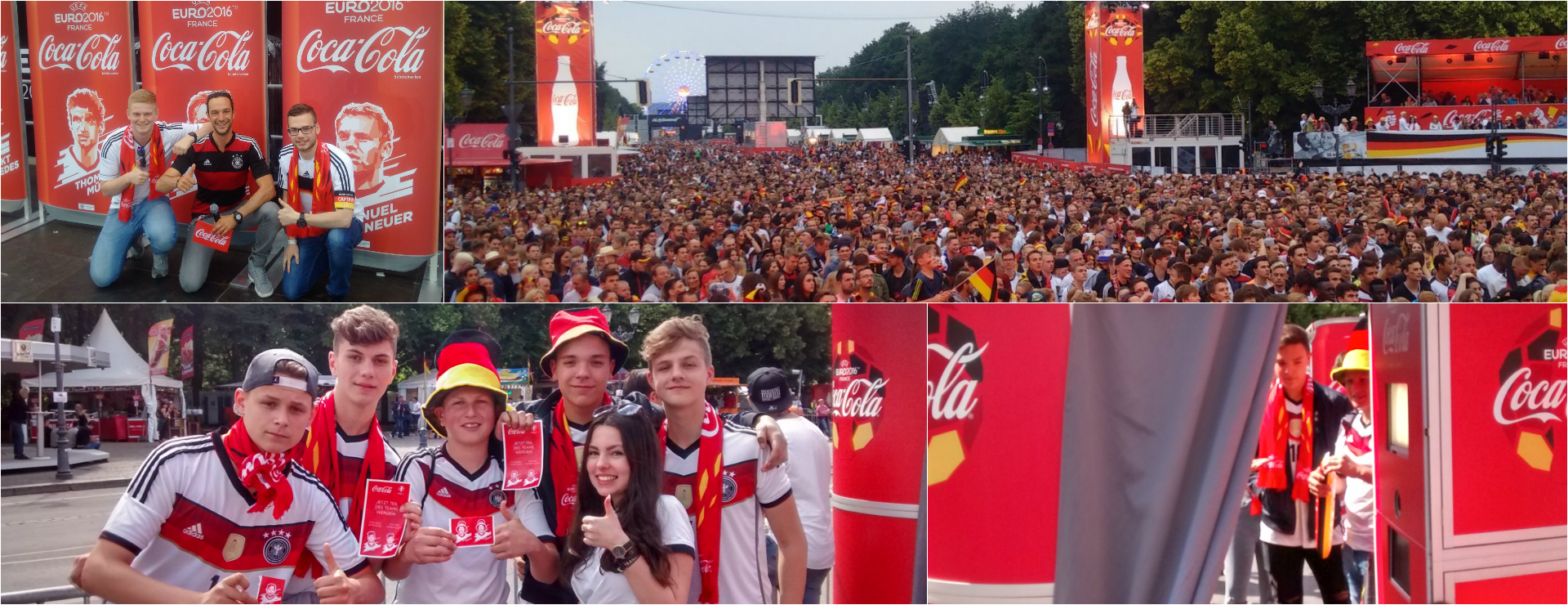 W-com organisiert für Coca-Cola die Fanmeile zur UEFA EURO 2016™ in Berlin